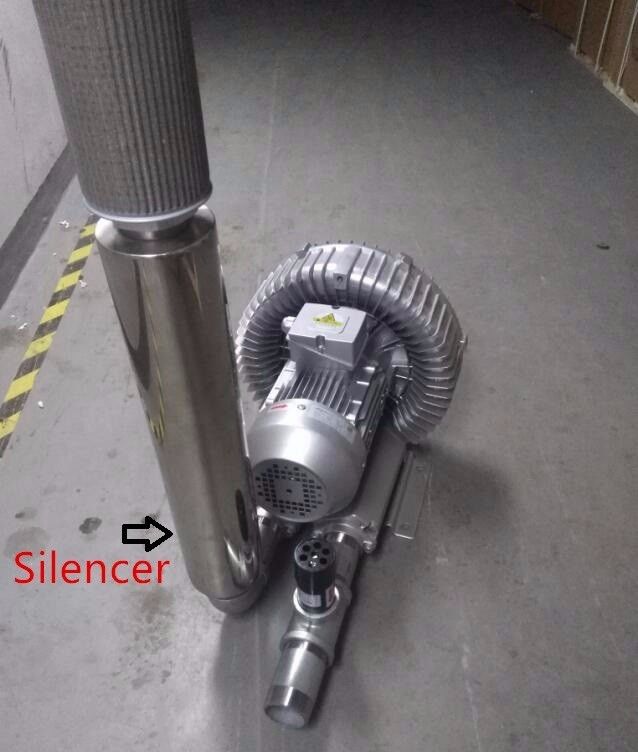 1.5 Inches Air Compressor Silencer For High Pressure Ring Blower